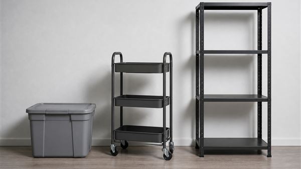 在宅ワークの収納家具の選び方｜買う順番は「箱 → ワゴン → 棚」